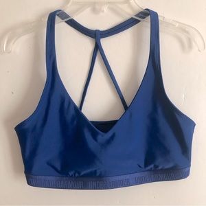 UNDER ARMOUR Royal Blue Yoga Sports BRA L